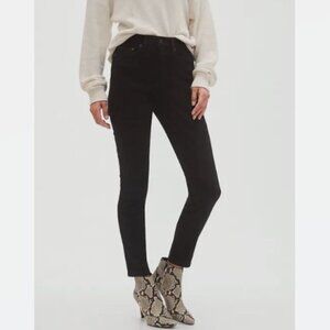 NWT Banana Rep Factory Curvy High Rise Fade Resist Skinny Jeans 27 Black F913